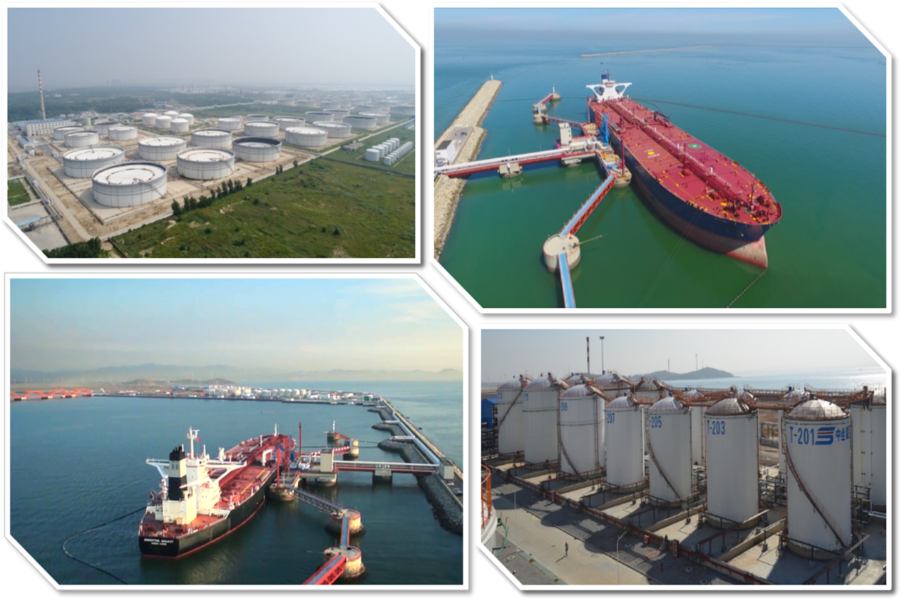 一个30万吨级原油码头及三个3-5万吨液体化工码头700万立附属罐区