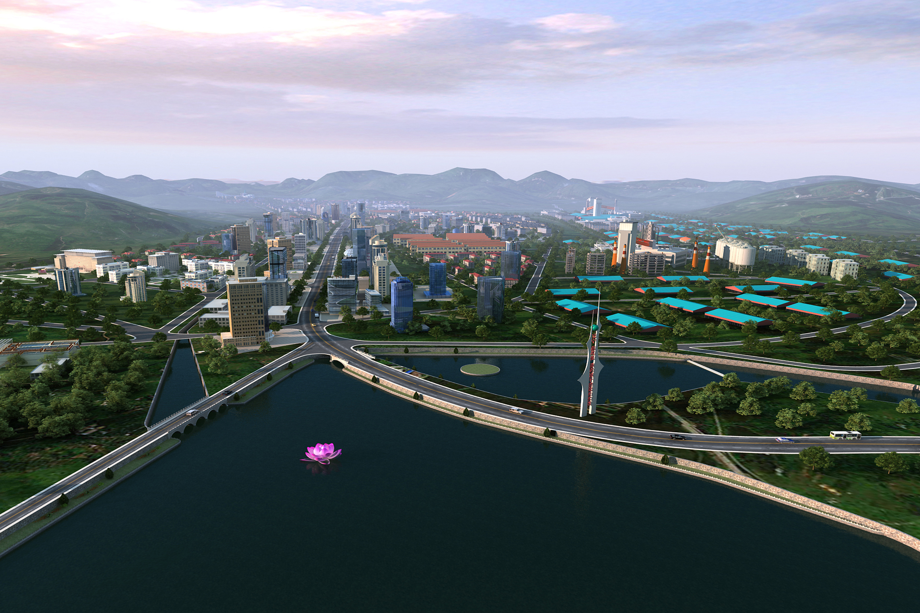 杨家杖子经济开发区全景图